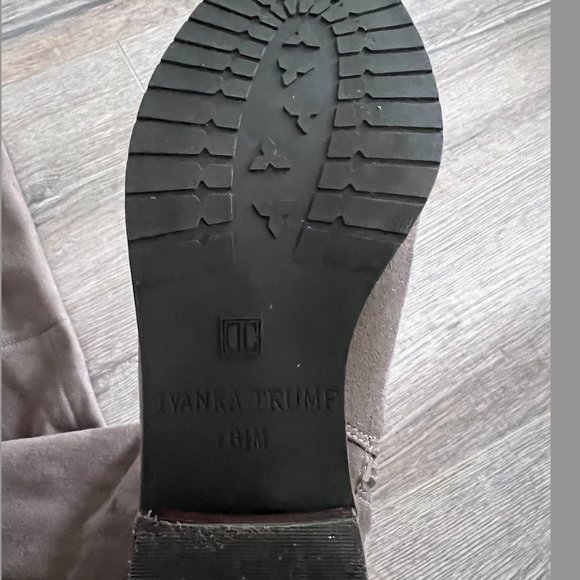 Grey/beige Over the knee boots - Picture 6 of 7